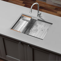 Ancona 28" Undermount Workstation Kitchen Sink - AN-3371