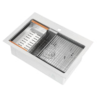 Ancona 28" Drop-In Workstation Kitchen Sink - AN-3127