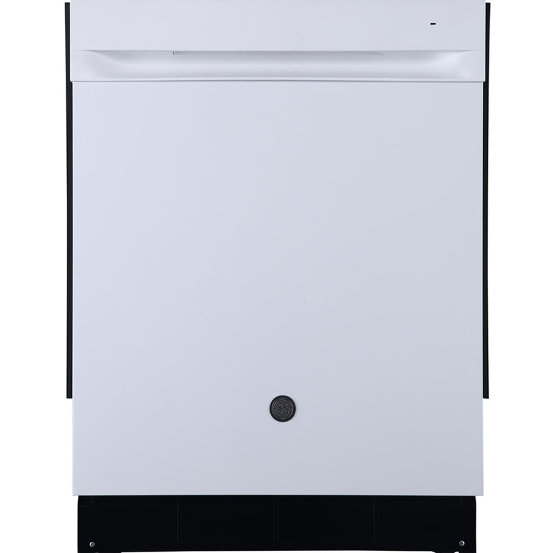 White GE 24" Built-In Top Control DW / Stainless Steel Tall Tub - GBP534SGPWW | GBP534PW