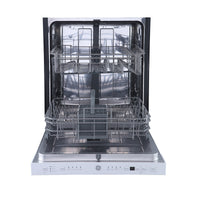 White GE 24" Built-In Top Control DW / Stainless Steel Tall Tub - GBP534SGPWW | GBP534PW