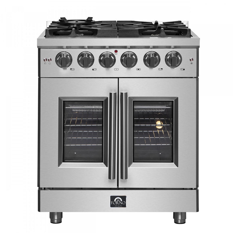 Forno Massimo 4.32 Cu. Ft. French Door Gas Range - FFSGS6439-30|Cuisinière à gaz Forno Massimo de 4,32 pi³ à portes françaises - FFSGS6439-30