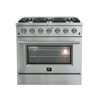 Forno Galiano 5.36 Cu. Ft. Gas Range - FFSGS6244-36|Cuisinière à gaz Forno Galiano de 5,36 pi³ - FFSGS6244-36