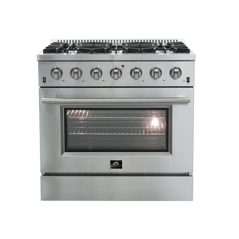 Forno Galiano 5.36 Cu. Ft. Gas Range - FFSGS6244-36|Cuisinière à gaz Forno Galiano de 5,36 pi³ - FFSGS6244-36