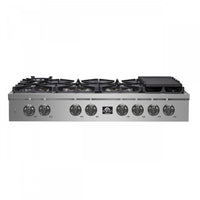 Forno Spezia Alta Qualita 48" Pro Style 8-Burner Gas Cooktop - FCTGS5751-48|Surface de cuisson à gaz de style professionnel Forno Spezia Alta Qualita de 48 po à 8 brûleurs - FCTGS5751-48