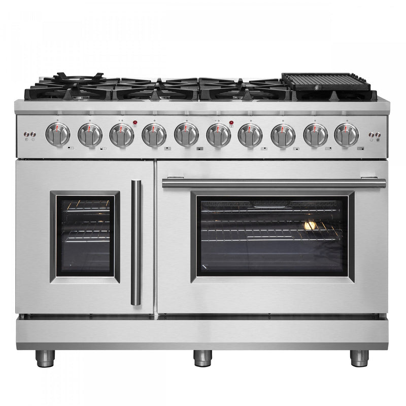 Forno Massimo 6.58 Cu. Ft. French Door Gas Range - FFSGS6439-48|Cuisinière à gaz Forno Massimo de 6,58 pi³ à portes françaises - FFSGS6439-48