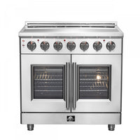 Forno Massimo 5.36 Cu. Ft. French Door Electric Range - FFSEL6955-36|Cuisinière électrique Forno Massimo de 5,36 pi³ à portes françaises - FFSEL6955-36