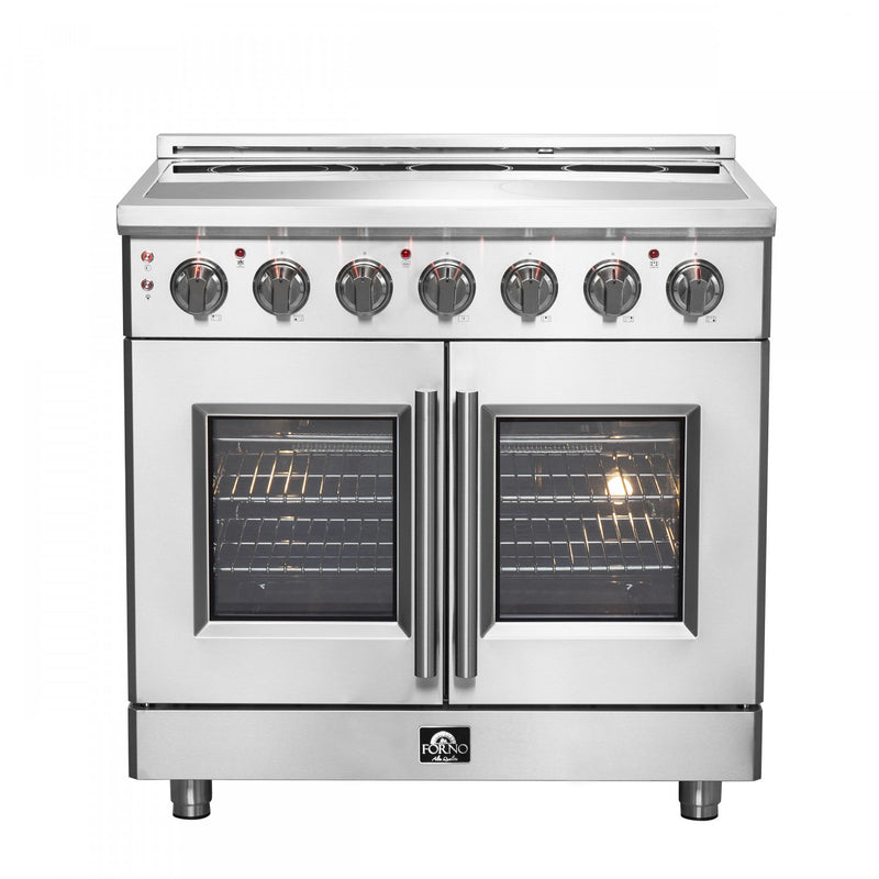 Forno Massimo 5.36 Cu. Ft. French Door Electric Range - FFSEL6955-36|Cuisinière électrique Forno Massimo de 5,36 pi³ à portes françaises - FFSEL6955-36