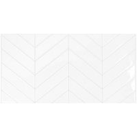Smart Tiles Peel and Stick 2-Sheet 23 x 12 Backsplash - Blok Chevron|Dosseret Smart Tiles peler et coller 23 x 12, 2 feuilles - Blok Chevron