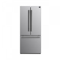 Forno Gallipoli 17.5 Cu. Ft. French Door Refrigerator with Ice Maker - FFFFD1974-31SB|Réfrigérateur Forno Gallipoli de 17,5 pi³ à portes françaises avec machine à glaçons - FFFFD1974-31SB