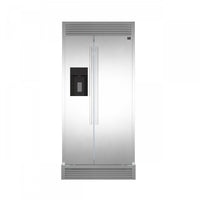 Forno Salerno 20 Cu. Ft. Side-by-Side Refrigerator with Water Dispenser - FFRBI1844-40SG|Réfrigérateur Forno Salerno de 20 pi³ à compartiments juxtaposés avec distributeur d'eau - FFRBI1844-40SG