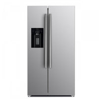 Forno Salerno 20 Cu. Ft. Side-by-Side Refrigerator with Water Dispenser - FFRBI1844-36SB|Réfrigérateur Forno Salerno de 20 pi³ à compartiments juxtaposés avec distributeur d'eau - FFRBI1844-36SB