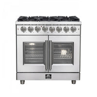 Forno Massimo 5.36 Cu.Ft. French Door Dual Fuel Range - FFSGS6325-36|Cuisinière hybride Forno Massimo de 5,36 pi³ à portes françaises - FFSGS6325-36