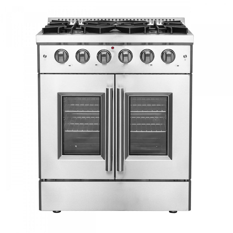 Forno Galiano 4.32 Cu. Ft. French Door Gas Range - FFSGS6444-30|Cuisinière à gaz Forno Galiano de 4,32 pi³ à portes françaises - FFSGS6444-30