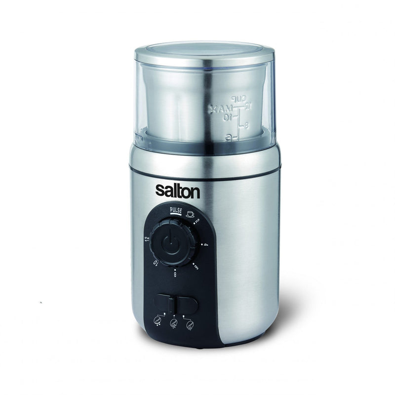 Salton Steel Coffee Spice Herb Grinder - CG2123|Moulin à café, à épices et à herbes Salton en acier inoxydable - CG2123