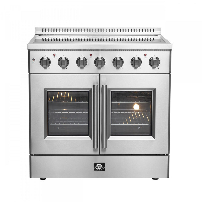 Forno Galiano 5.36 Cu. Ft. French Door Electric Range - FFSEL6917-36|Cuisinière électrique Forno Galiano de 5,36 pi³ à portes françaises - FFSEL6917-36