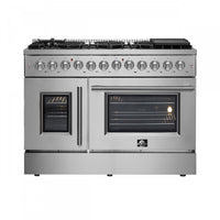 Forno Galiano 6.58 Cu. Ft. French Door Dual Fuel Range - FFSGS6356-48|Cuisinière hybride Forno Galiano de 6,58 pi³ à portes françaises - FFSGS6356-48