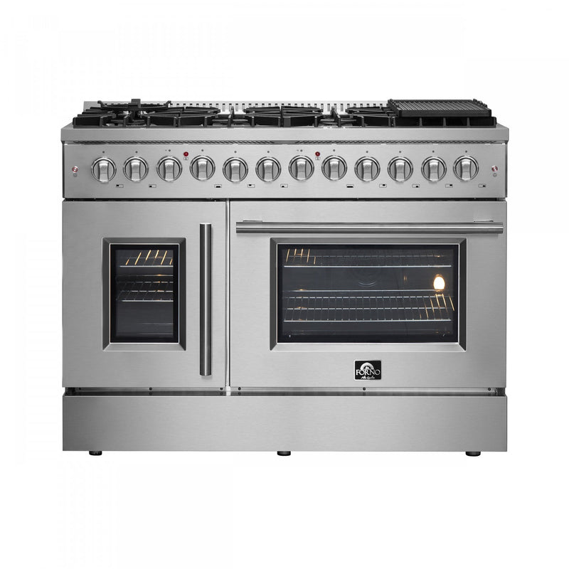 Forno Galiano 6.58 Cu. Ft. French Door Dual Fuel Range - FFSGS6356-48|Cuisinière hybride Forno Galiano de 6,58 pi³ à portes françaises - FFSGS6356-48