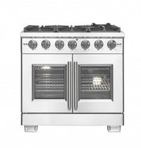 Forno Capriasca 5.36 Cu. Ft. French Door Gas Range - FFSGS6460-36|Cuisinière à gaz Forno Capriasca de 5,36 pi³ à portes françaises - FFSGS6460-36