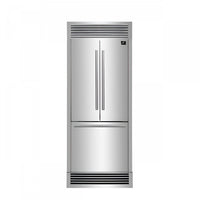 Forno Gallipoli 17.5 Cu. Ft. Built-In French Door Refrigerator with Ice Maker - FFFFD1974-35SG|Réfrigérateur encastré Forno Gallipoli de 17,5 pi³ à portes françaises avec machine à glaçons - FFFFD1974-35SG
