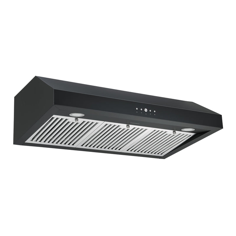 Ancona 36" Ducted Under Cabinet Range Hood - AN-18043BLK