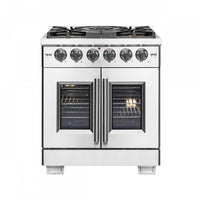 Forno Capriasca 4.32 Cu. Ft. French Door Gas Range - FFSGS6460-30|Cuisinière à gaz Forno Capriasca de 4,32 pi³ à portes françaises - FFSGS6460-30