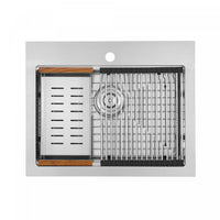Ancona 25" Drop-In Workstation Kitchen Sink - AN-3126