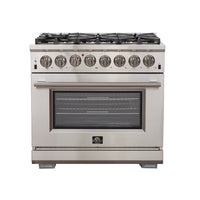 Forno Capriasca 5.36 Cu. Ft. Dual Fuel Range - FFSGS6187-36|Cuisinière hybride Forno Capriasca de 5,36 pi³ - FFSGS6187-36