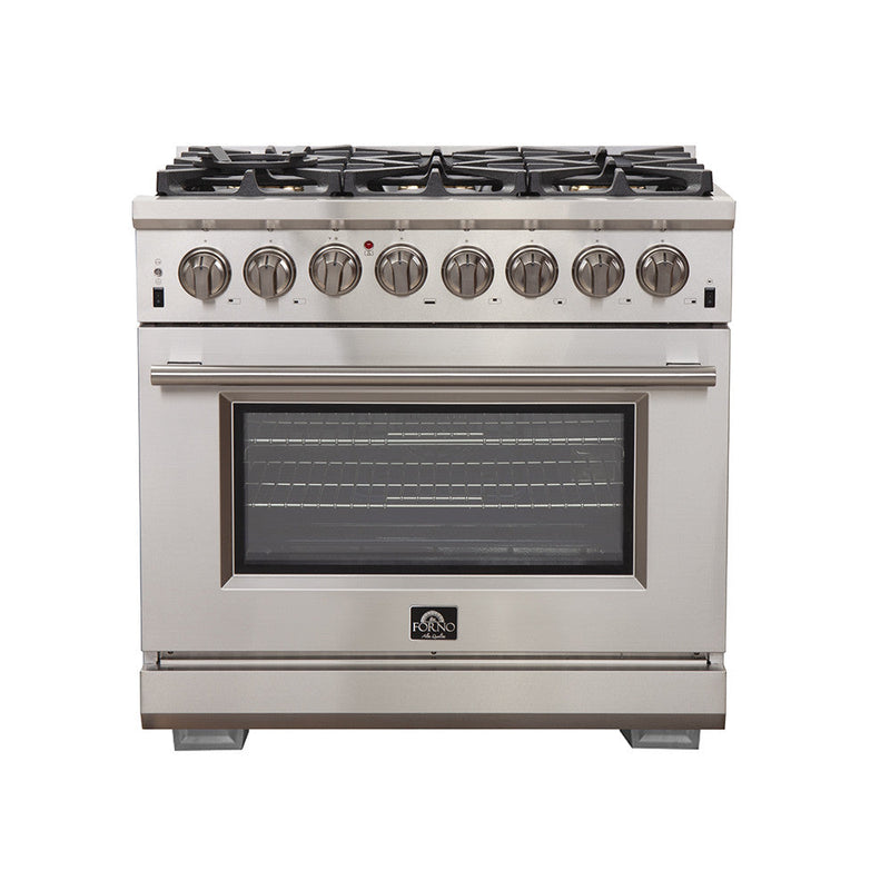 Forno Capriasca 5.36 Cu. Ft. Dual Fuel Range - FFSGS6187-36|Cuisinière hybride Forno Capriasca de 5,36 pi³ - FFSGS6187-36