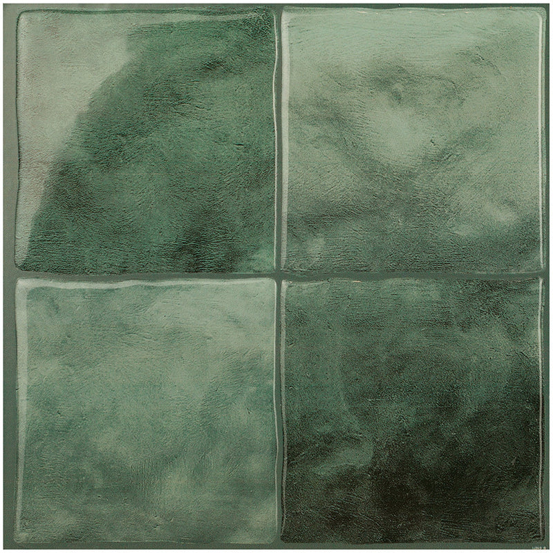 Smart Tiles Peel and Stick 4-Sheet 9 x 9 Backsplash - Zellige Taza|Dosseret Smart Tiles peler et coller 9 x 9, 4 feuilles - Zellige Taza