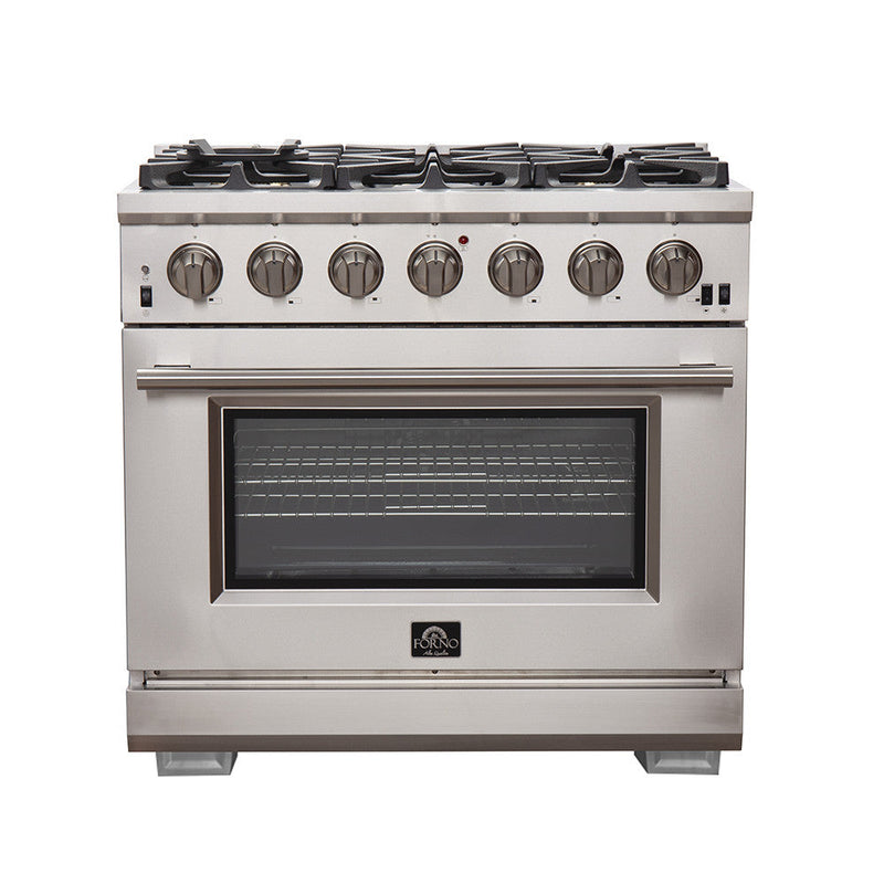 Forno Capriasca 5.36 Cu. Ft. Gas Range - FFSGS6260-36|Cuisinière à gaz Forno Capriasca de 5,36 pi³ - FFSGS6260-36