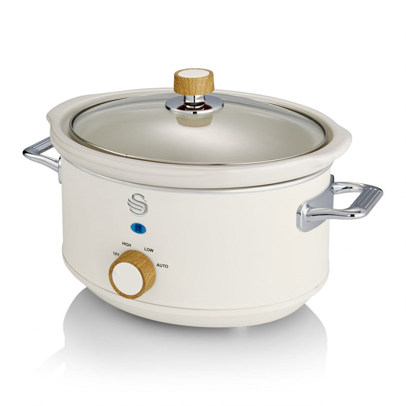 Salton Swan Nordic 3.5 L Slow Cooker - SF17021WHTN|Mijoteuse Swan de 3,5 l de style nordique - SF17021WHTN