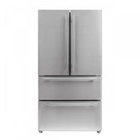 Forno Moena 19.2 Cu. Ft. French Door Refrigerator - FFRBI1820-36SB|Réfrigérateur Forno Moena de 19,2 pi³ à portes françaises - FFRBI1820-36SB