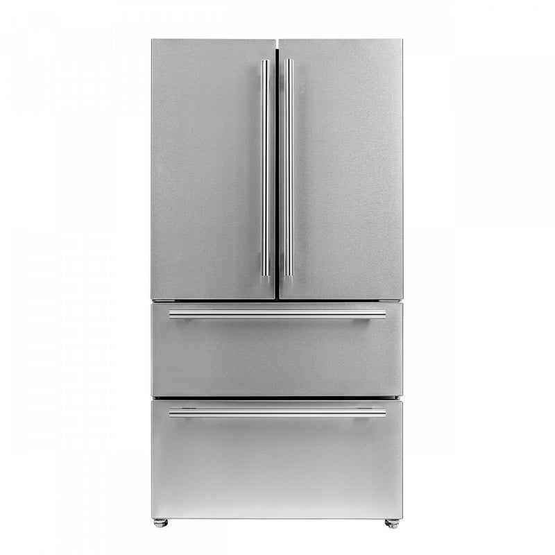 Forno Moena 19.2 Cu. Ft. French Door Refrigerator - FFRBI1820-36SB|Réfrigérateur Forno Moena de 19,2 pi³ à portes françaises - FFRBI1820-36SB