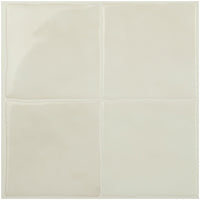 Smart Tiles Peel and Stick 4-Sheet 9 x 9 Backsplash - Zellige Oia|Dosseret Smart Tiles peler et coller 9 x 9, 4 feuilles - Zellige Oia