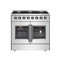 Forno Galiano 5.36 Cu. Ft. French Door Dual Fuel Range - FFSGS6356-36|Cuisinière hybride Forno Galiano de 5,36 pi³ à portes françaises - FFSGS6356-36