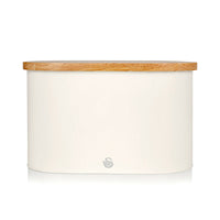 Salton Swan Nordic Bread Bin with Cutting Board - White|Boîte à pain Swan de style nordique avec planche à découper - blanche