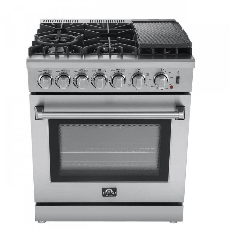 Forno Lazio 4.32 Cu. Ft. Dual Fuel Range - FFSGS6196-30|Cuisinière hybride Forno Lazio de 4,32 pi³ - FFSGS6196-30