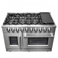 Forno Massimo 6.58 Cu. Ft. French Door Gas Range - FFSGS6439-48|Cuisinière à gaz Forno Massimo de 6,58 pi³ à portes françaises - FFSGS6439-48