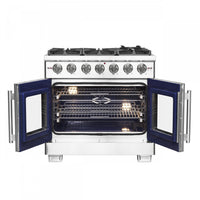 Forno Capriasca 5.36 Cu. Ft. French Door Gas Range - FFSGS6460-36|Cuisinière à gaz Forno Capriasca de 5,36 pi³ à portes françaises - FFSGS6460-36