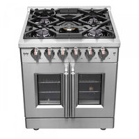 Forno Massimo 4.32 Cu. Ft. French Door Gas Range - FFSGS6439-30|Cuisinière à gaz Forno Massimo de 4,32 pi³ à portes françaises - FFSGS6439-30