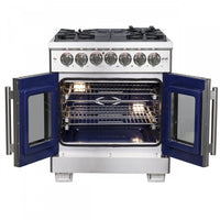 Forno Capriasca 4.32 Cu. Ft. French Door Dual Fuel Range - FFSGS6387-30|Cuisinière hybride Forno Capriasca de 4,32 pi³ à portes françaises - FFSGS6387-30