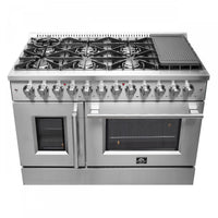 Forno Galiano 6.58 Cu. Ft. French Door Dual Fuel Range - FFSGS6356-48|Cuisinière hybride Forno Galiano de 6,58 pi³ à portes françaises - FFSGS6356-48