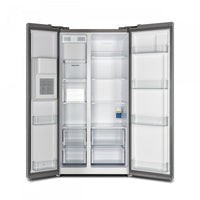 Forno Salerno 20 Cu. Ft. Side-by-Side Refrigerator with Water Dispenser - FFRBI1844-36SB|Réfrigérateur Forno Salerno de 20 pi³ à compartiments juxtaposés avec distributeur d'eau - FFRBI1844-36SB