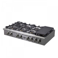Forno Spezia Alta Qualita 48" Pro Style 8-Burner Gas Cooktop - FCTGS5751-48|Surface de cuisson à gaz de style professionnel Forno Spezia Alta Qualita de 48 po à 8 brûleurs - FCTGS5751-48