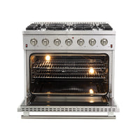 Forno Galiano 5.36 Cu. Ft. Gas Range - FFSGS6244-36|Cuisinière à gaz Forno Galiano de 5,36 pi³ - FFSGS6244-36