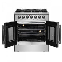 Forno Galiano 4.32 Cu. Ft. French Door Dual Fuel Range - FFSGS6356-30|Cuisinière hybride Forno Galiano de 4,32 pi³ à portes françaises - FFSGS6356-30