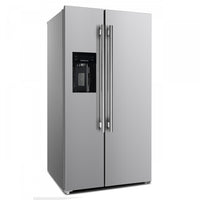 Forno Salerno 20 Cu. Ft. Side-by-Side Refrigerator with Water Dispenser - FFRBI1844-40SG|Réfrigérateur Forno Salerno de 20 pi³ à compartiments juxtaposés avec distributeur d'eau - FFRBI1844-40SG