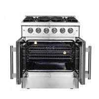 Forno Galiano 4.32 Cu. Ft. French Door Gas Range - FFSGS6444-30|Cuisinière à gaz Forno Galiano de 4,32 pi³ à portes françaises - FFSGS6444-30
