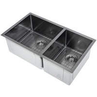 Ancona Prestige Series 32" 60/40 Undermount Kitchen Sink - AN-3314