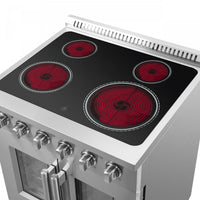 Forno Galiano 4.32 Cu. Ft. French Door Electric Range - FFSEL6917-30|Cuisinière électrique Forno Galiano de 4,32 pi³ à portes françaises - FFSEL6917-30